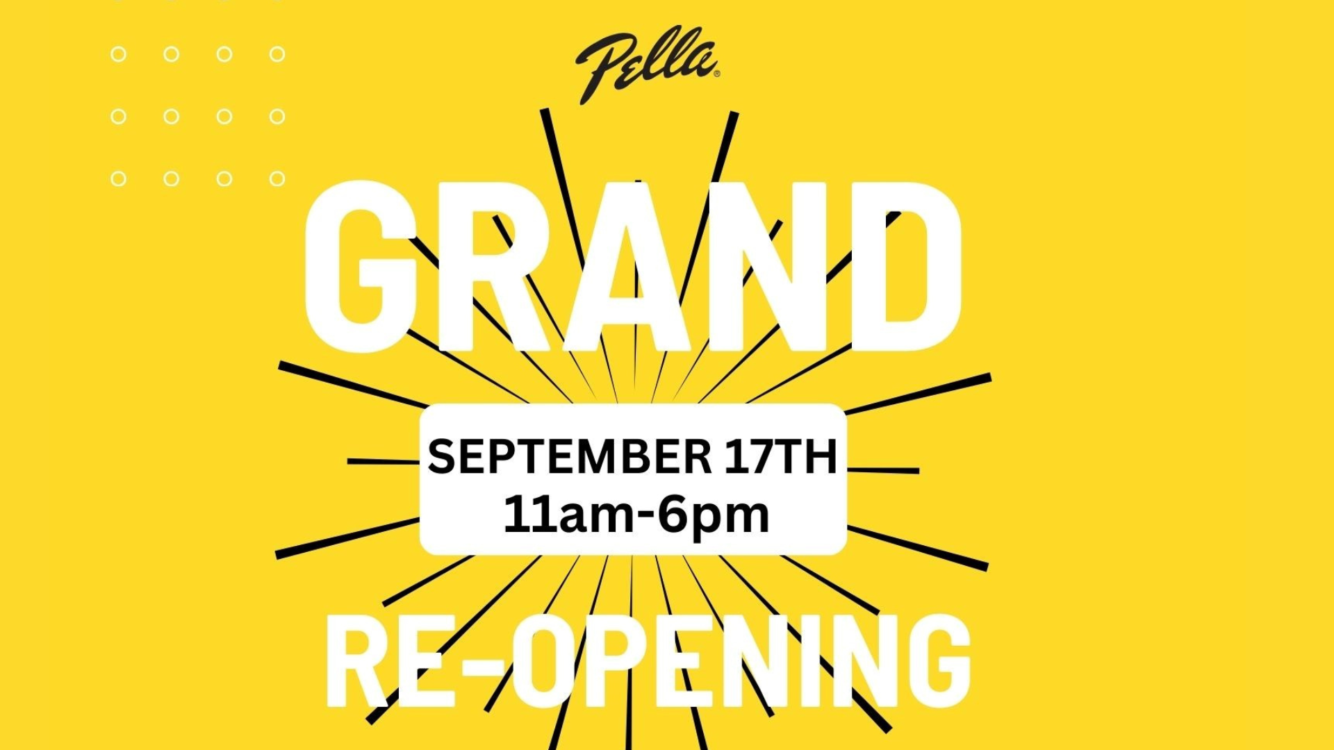 Grand Re-Opening for Pella